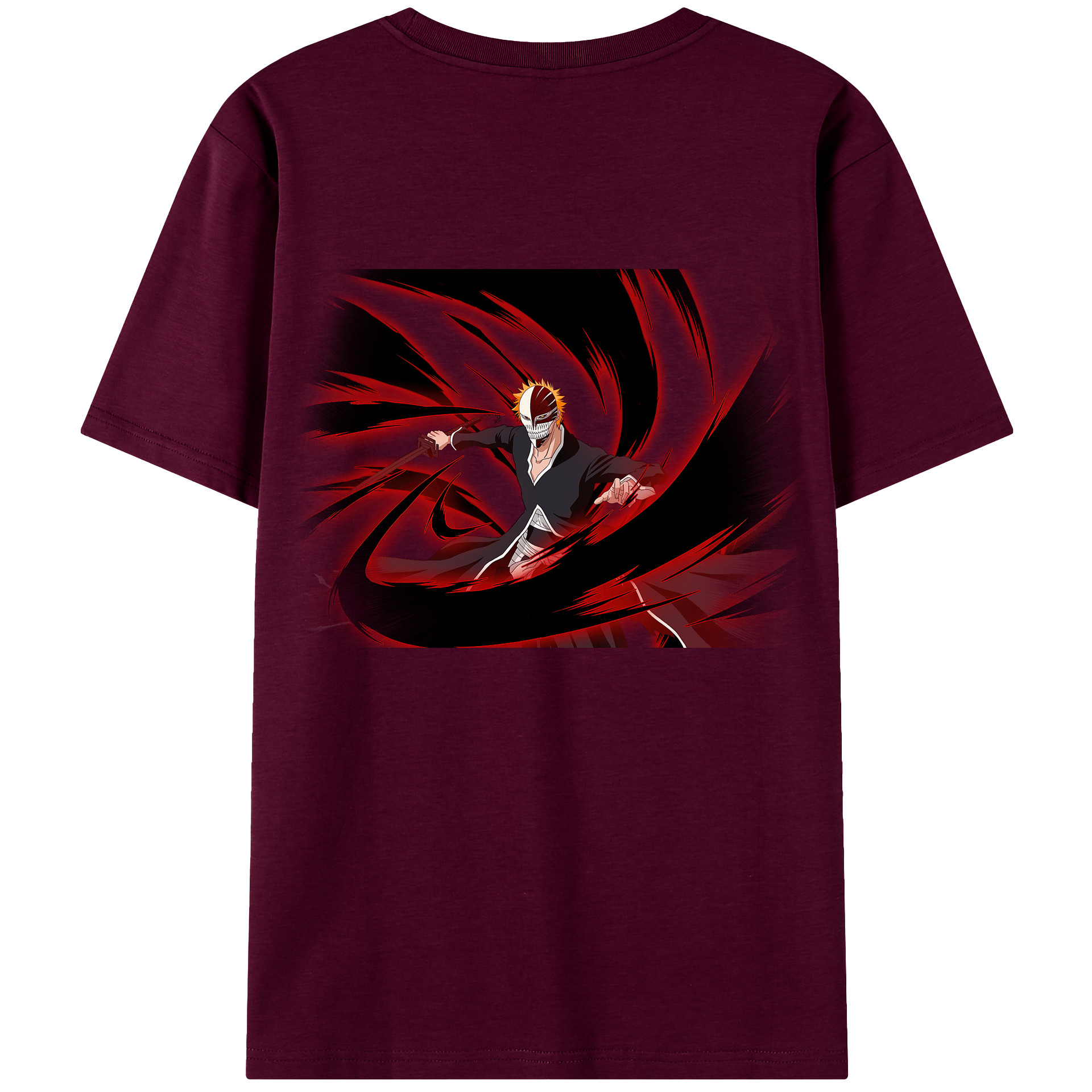 （画像用） ブリーチ 黒崎一護（くろさき いちご）BLEACH Kurosaki Ichigo レディース半袖Tシャツ(バックプリント)